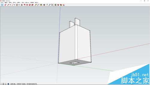 sketchup怎么绘制usb充电插头模型?1