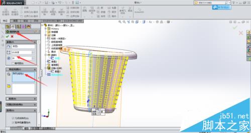 solidworks怎么画一个垃圾筒模型?6