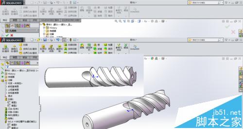 solidworks怎么使用扫描命令绘制铣刀?16