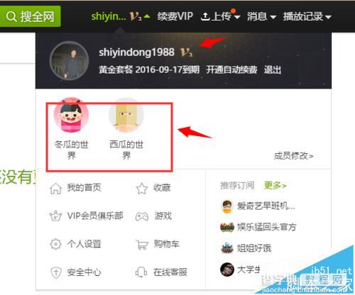 爱奇艺VIP家庭成员账号怎么相互切换?6