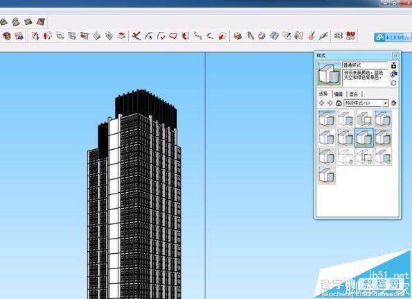 SketchUp怎么调整图纸的背景颜色?5