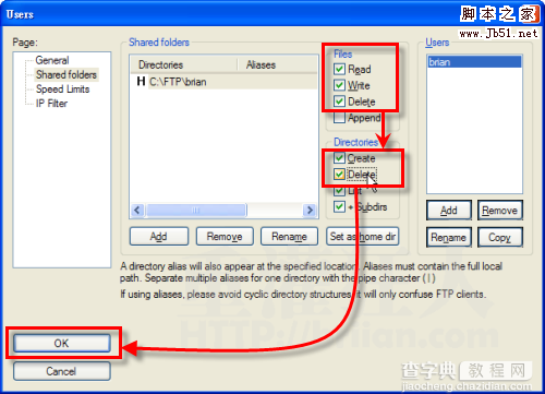 用FileZilla Server v0.9.35 架设FTP服务器的图文方法16