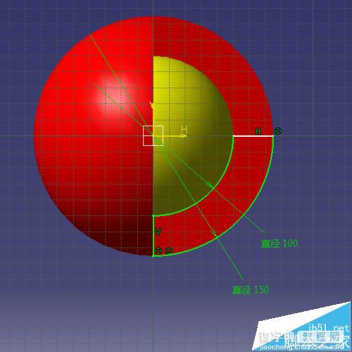 CATIA怎么绘制球体剖面?14