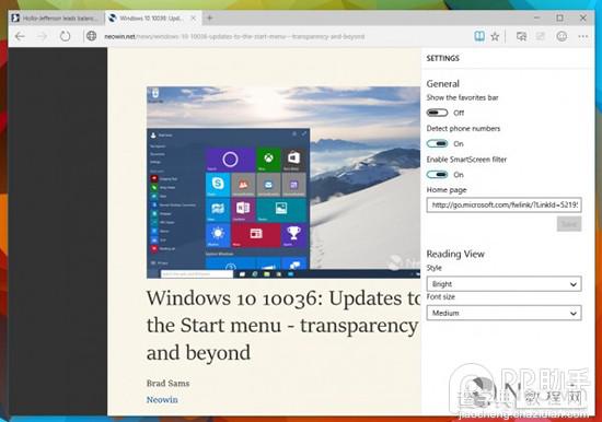 IE的替身 微软斯巴达浏览器阅读列表和阅读模式功能细节揭秘1