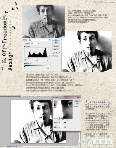 photoshop cs5打造半调网纹风格人物图像效果1