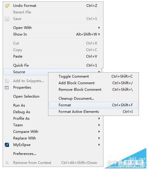 eclipse格式化代码快捷键无法使用怎么办?1