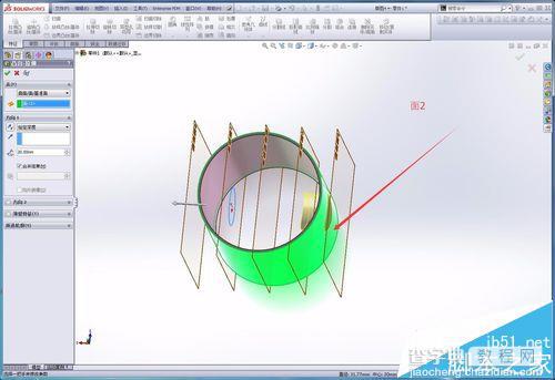 Solidworks怎么在曲面上拉伸? solidworks曲面拉伸的实例教程12