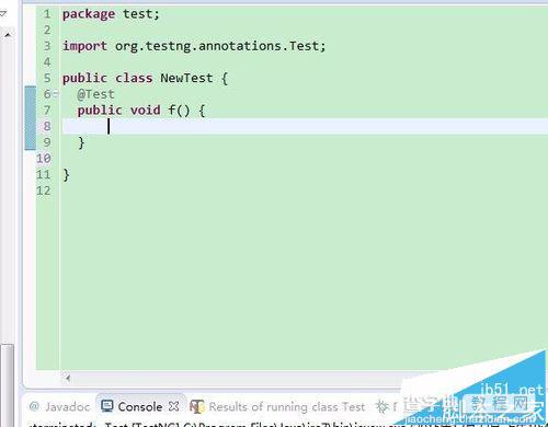 eclipse创建testng单元测试实例教程5