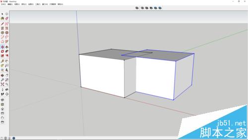 sketchup怎么使用实体工具做减去效果?5