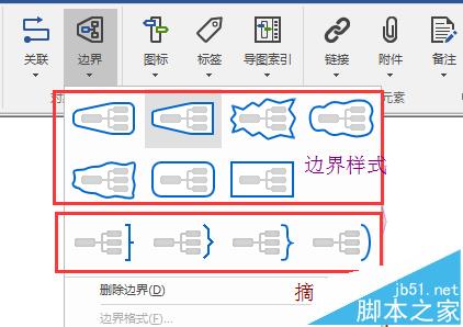 MindManager怎么给思维导图添加边界?1