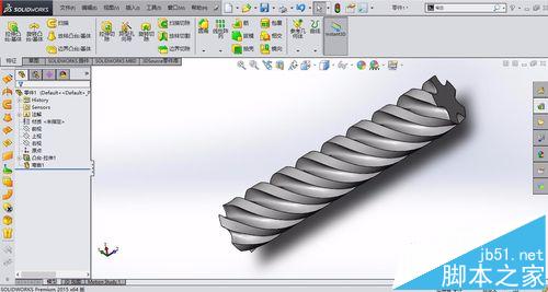 solidworks怎么画钻头? solidworks绘制螺旋状钻头的教程6