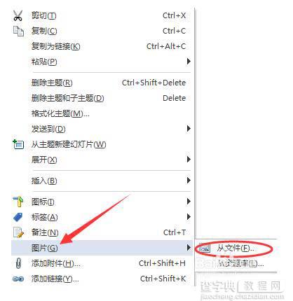 MindManager2016思维导图怎么从文件插入图像?1