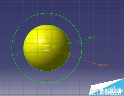 CATIA怎么绘制球体剖面?9