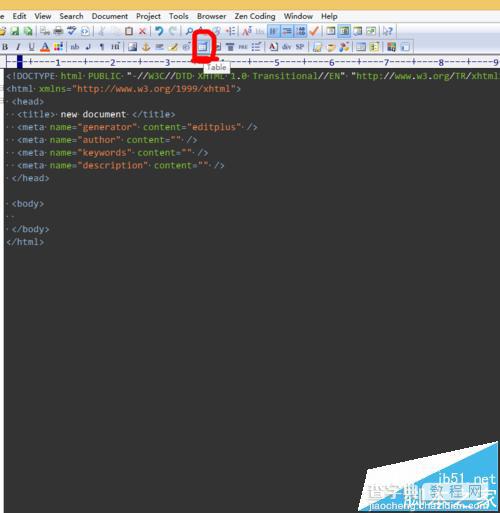 editplus怎么插入表格?editplus插入html表格的方法4