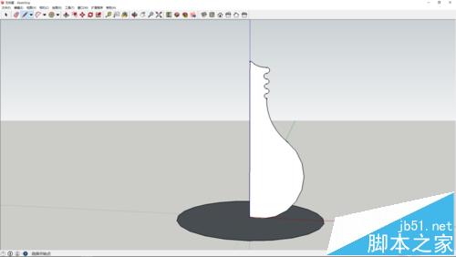 sketchup怎么画一个简单的灯泡模型?8