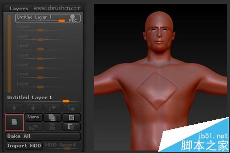 ZBrush怎么使用绘制层得到子物体?1