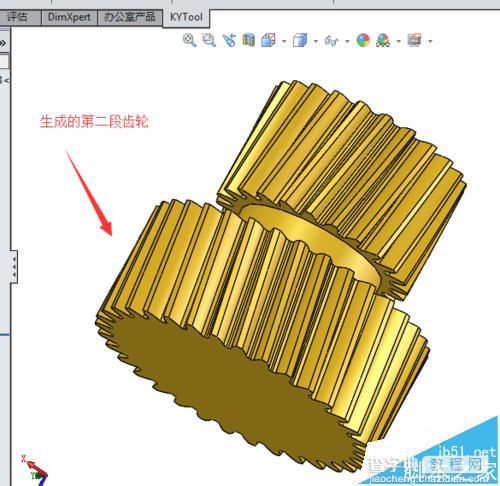 SolidWorks中怎么绘制双联齿轮模型?5