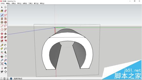 sketchup怎么制作c字母形状的桌椅模型?5