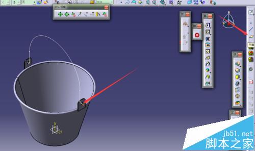 CATIA怎么绘制水桶模型并添加材质?14