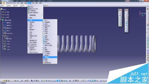 catia软件怎么绘制画弹簧模型?17