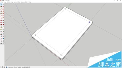 sketchup怎么绘制百度砖相框模型?11