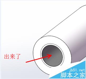 SolidWorks怎么显示管道的内螺纹线?6