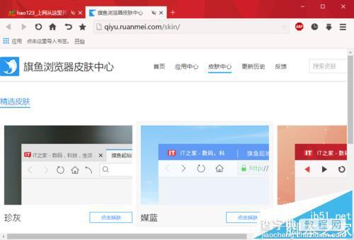 旗鱼浏览器怎么更换皮肤?1
