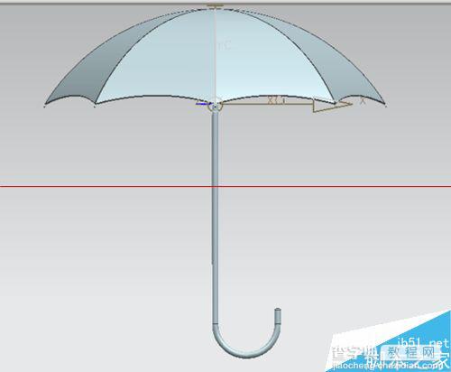 UG怎么画雨伞？ug曲面造型实例教程19