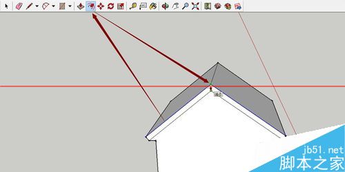 SketchUp绘图软件怎么绘制3D小房子？16