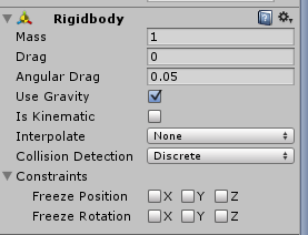 unity3D中Rigidbody各个属性是什么意思?4