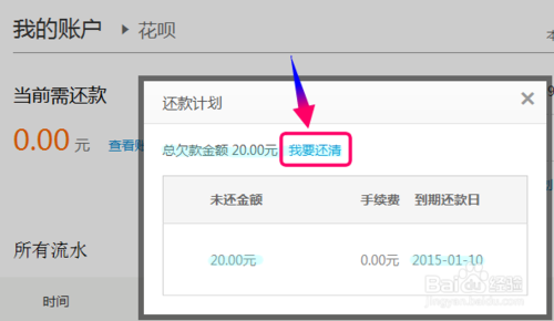 支付宝花呗怎么主动还款？花呗还款的教程4