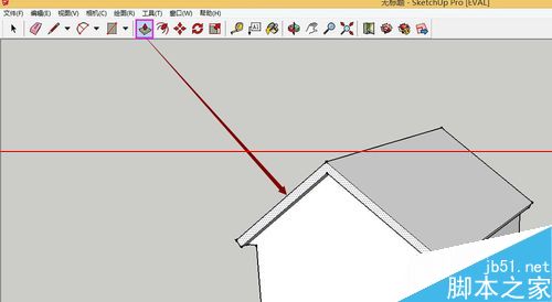SketchUp绘图软件怎么绘制3D小房子？17