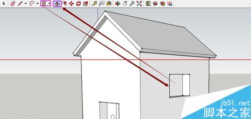 SketchUp绘图软件怎么绘制3D小房子？23