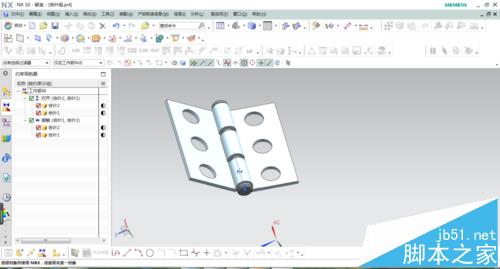 UG钣金模块怎么制作合叶模型?1