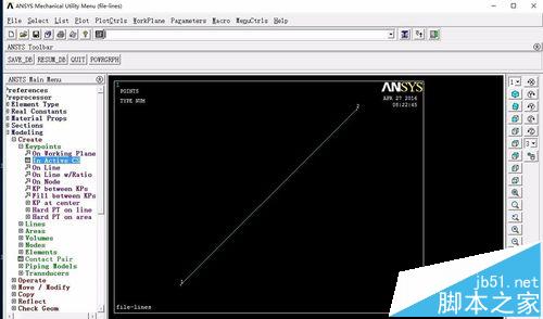 Ansys中怎么创建线条? Ansys的基础教程8