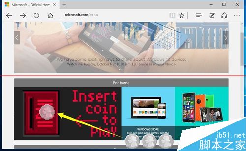 Win10中Edge浏览正确打开微软官网藏彩蛋页面的详细教程7