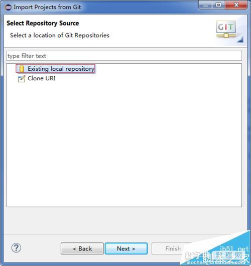 Eclipse中本地的git工程怎么导入?3