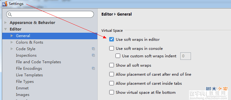 PHPstorm8 自动换行设置方法2