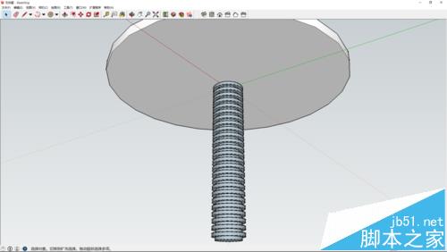 sketchup怎么绘制一个很有创意的桌椅模型?7