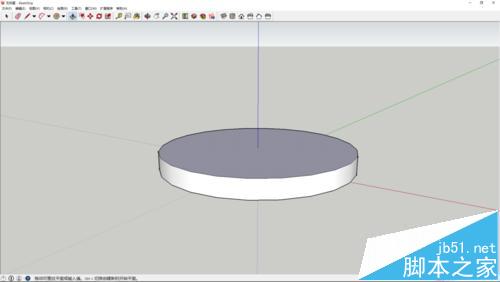 sketchup怎么画一个普通纽扣的模型?3