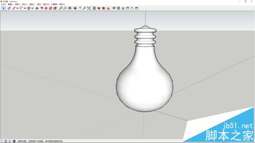 sketchup怎么画一个简单的灯泡模型?12