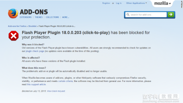 Firefox禁用Flash 一周后重新使用flash插件2