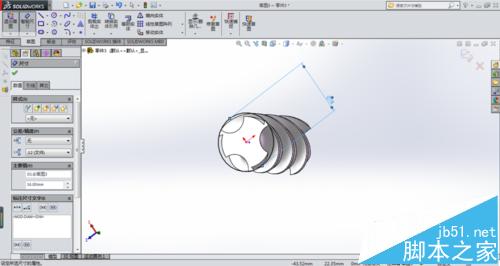 solidworks怎么使用扫描命令绘制铣刀?6