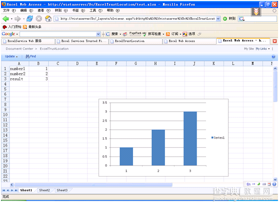 Excel Services OverView系列2 使用Excel Web Access技术在线浏览Excel工作薄8