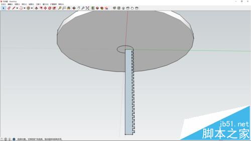 sketchup怎么绘制一个很有创意的桌椅模型?6