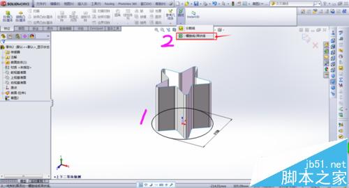 solidworks星形弹簧模型怎么建模?7