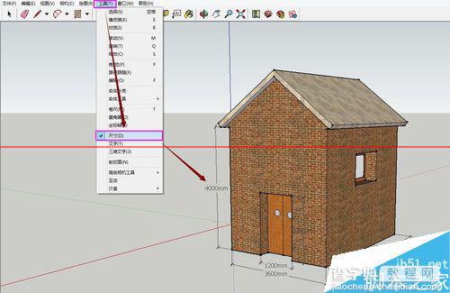 SketchUp绘图软件怎么绘制3D小房子？27