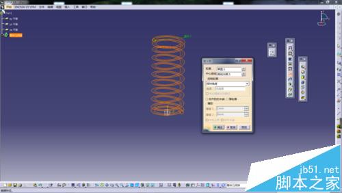 catia软件怎么绘制画弹簧模型?12