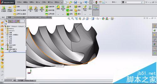 solidworks怎么画钻头? solidworks绘制螺旋状钻头的教程8