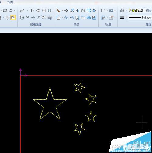 CAXA怎么绘制画五星红旗?24